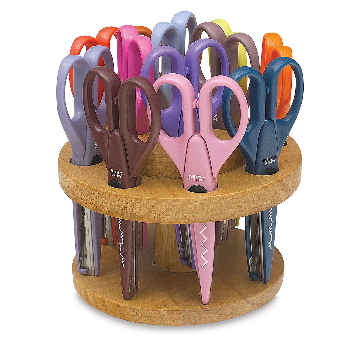 Armada Paper Shapers - 12 Assorted Paper Shapers in Set B in Oak holder