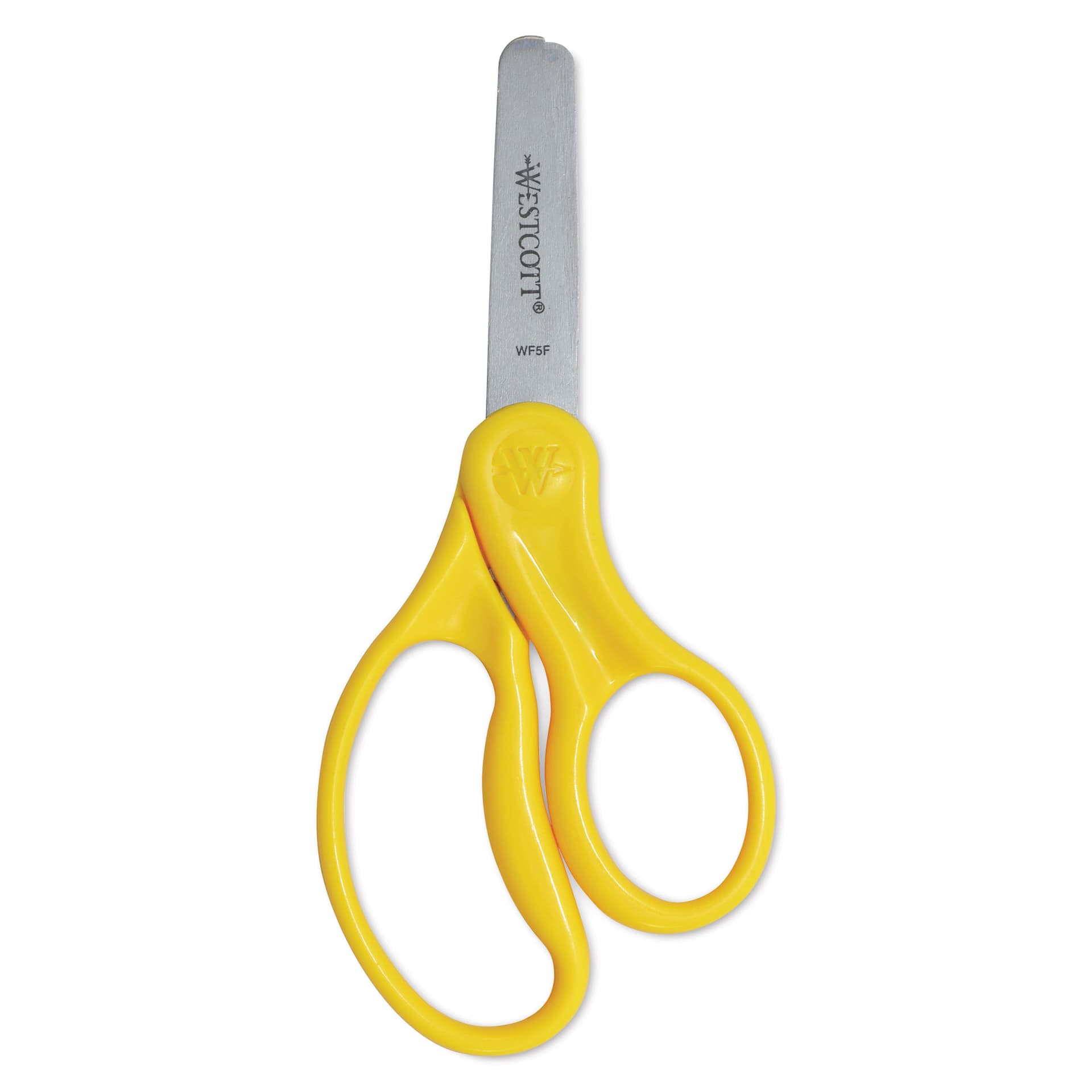 Westcott Hard Handle Kids Scissors - 5", Blunt yellow