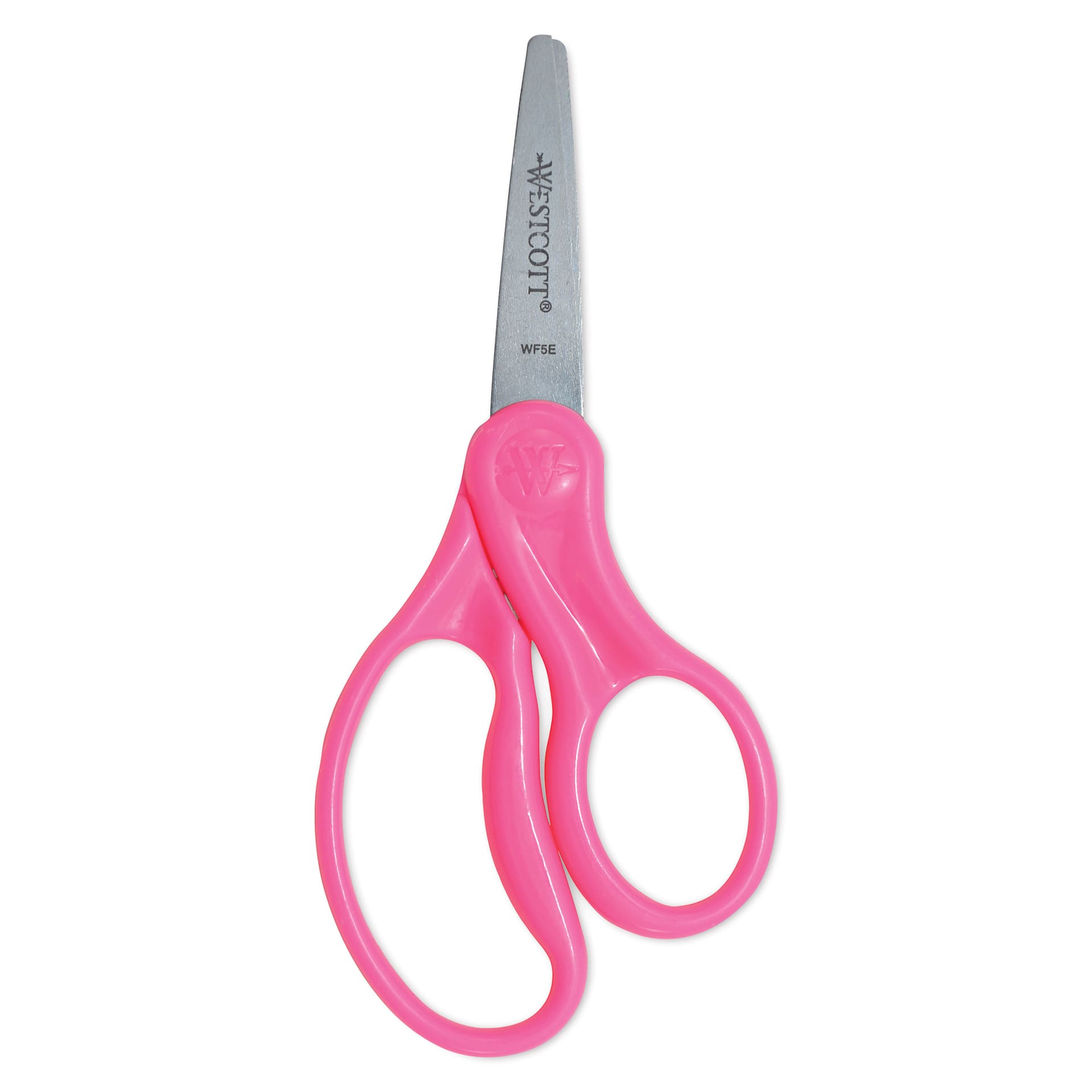 Westcott Hard Handle Kids Scissors - 5", Pointed pink