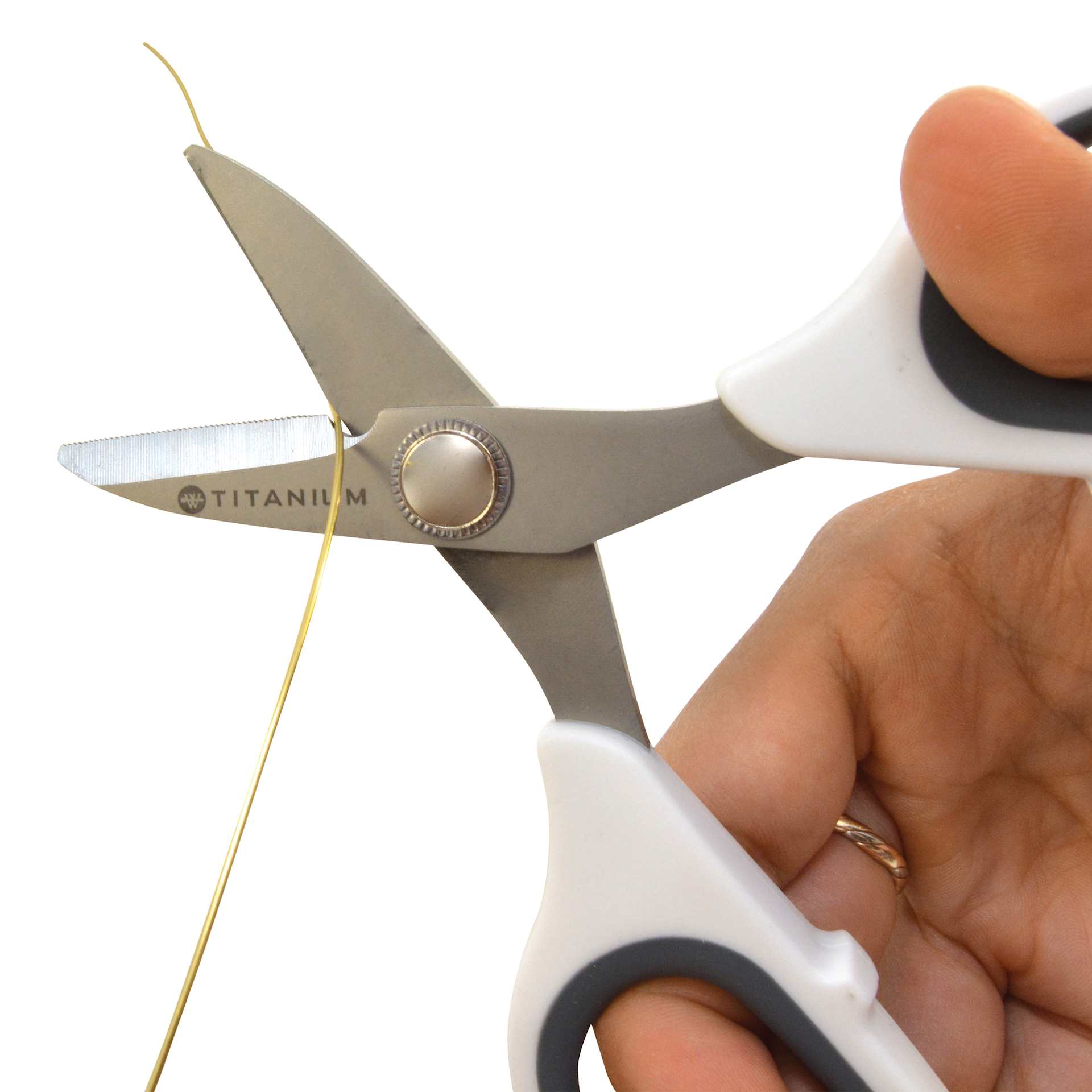 Westcott Rag Snips Crafting and Quilting Scissors - 5.5" Blade cutting thread