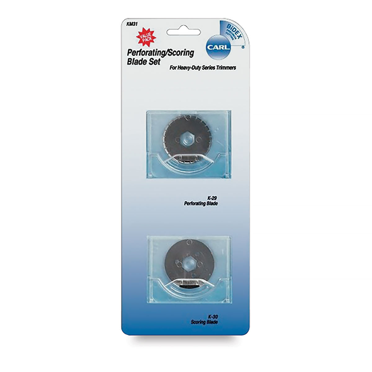 Heavy-Duty Rotary Trimmer Replacement Blades - Package of Perforating Scoring Blades