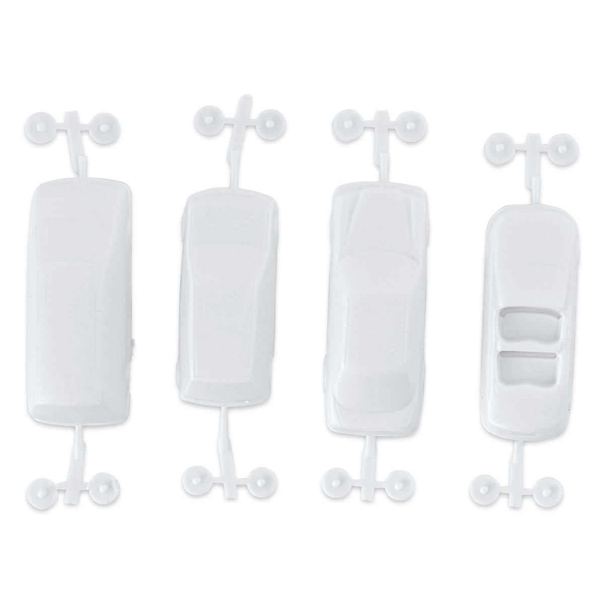 Schulcz Scale Model Vehicles - Cars, Pkg of 4, 1:100, 1/8" (product out of package)