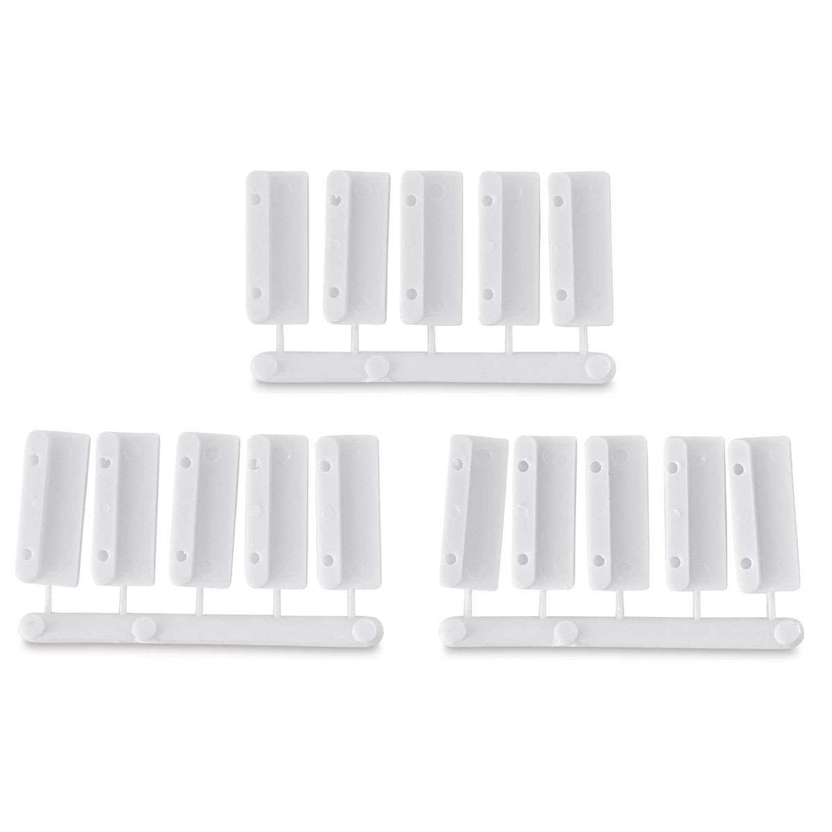 Schulcz Scale Model Building Parts - Straight Steps, Pkg of 15, 1:50, 1/4" (product out of package)