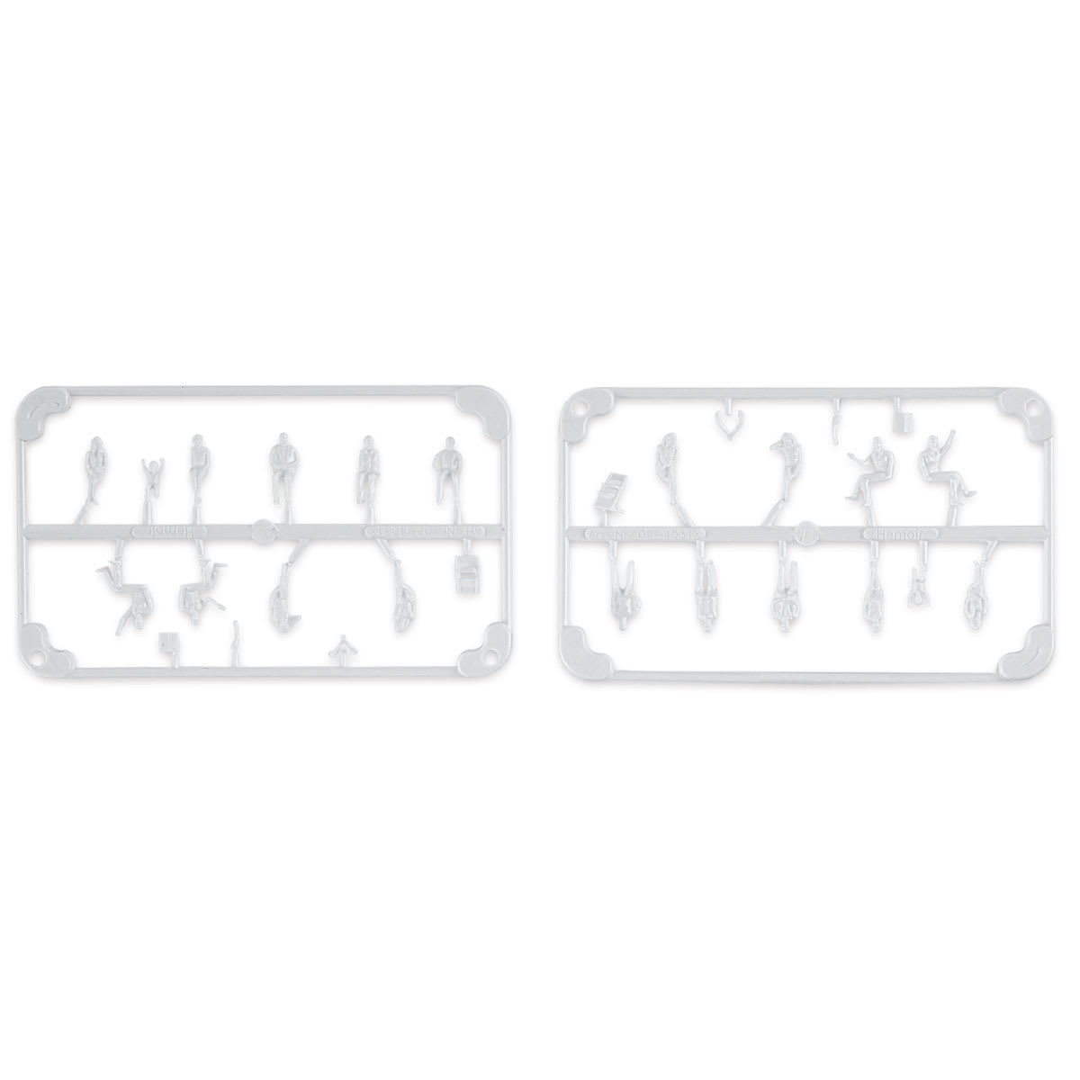 Schulcz Scale Model Figures - Hermoli Sitting, Pkg of 20, 1:100, 1/8" (product out of the box)