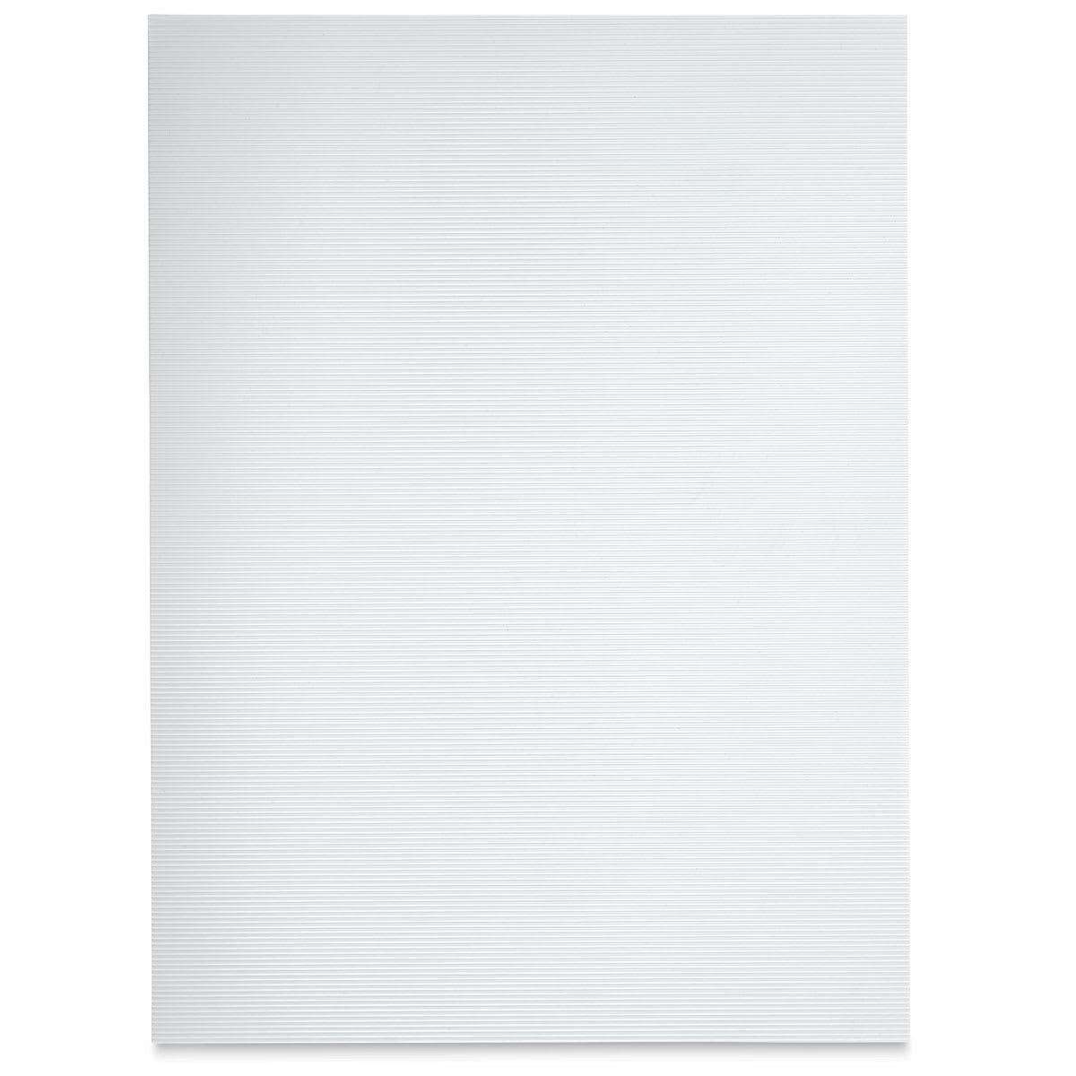 Schulcz Structured Plastic Sheet - Polystyrene, White, 2 mm, 7-5/8" x 11-3/4" (product out of package)