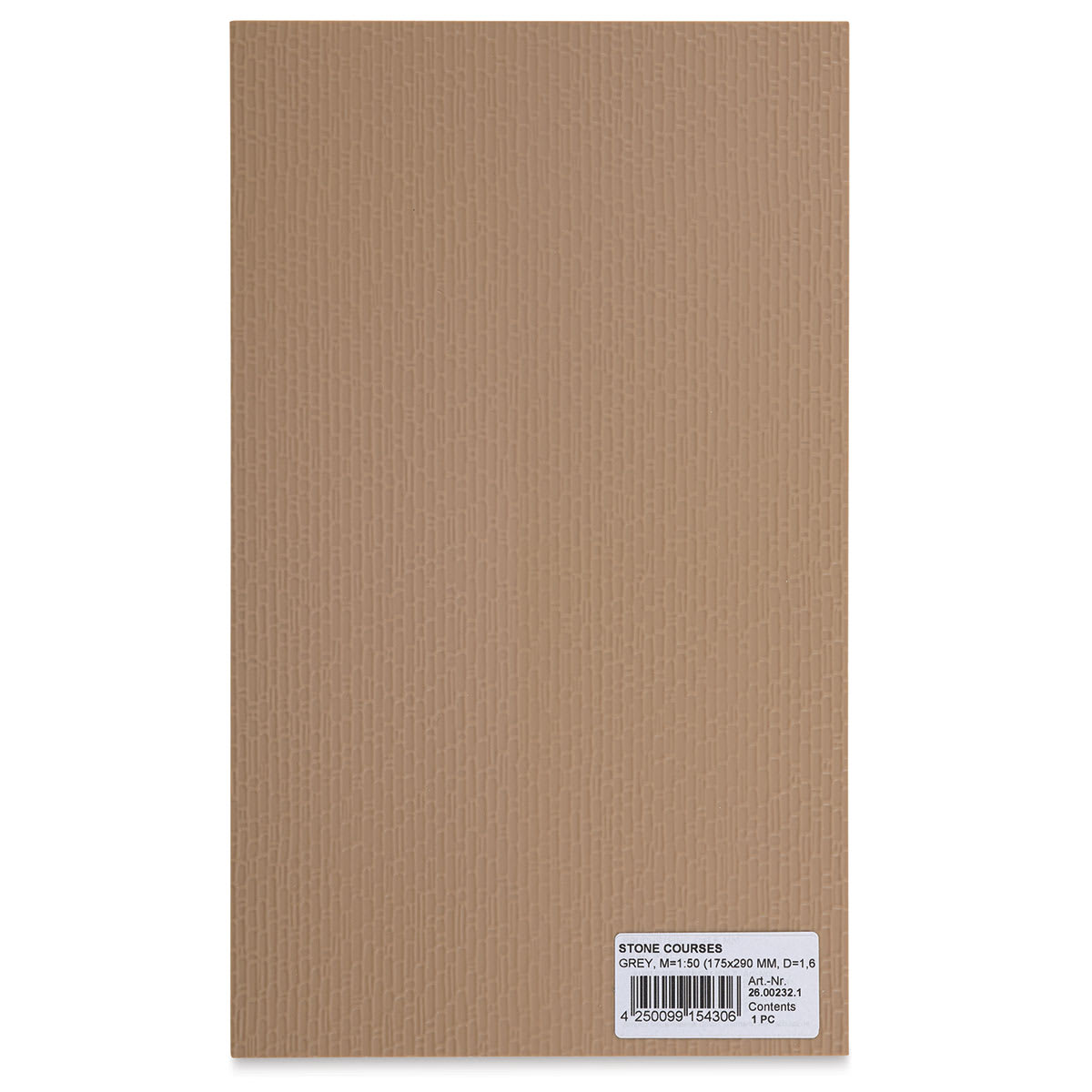 Schulcz Scale Model Patterned Sheet - Stone, 1:100, 1/8", 6-3/4" x 11-1/2" (back)