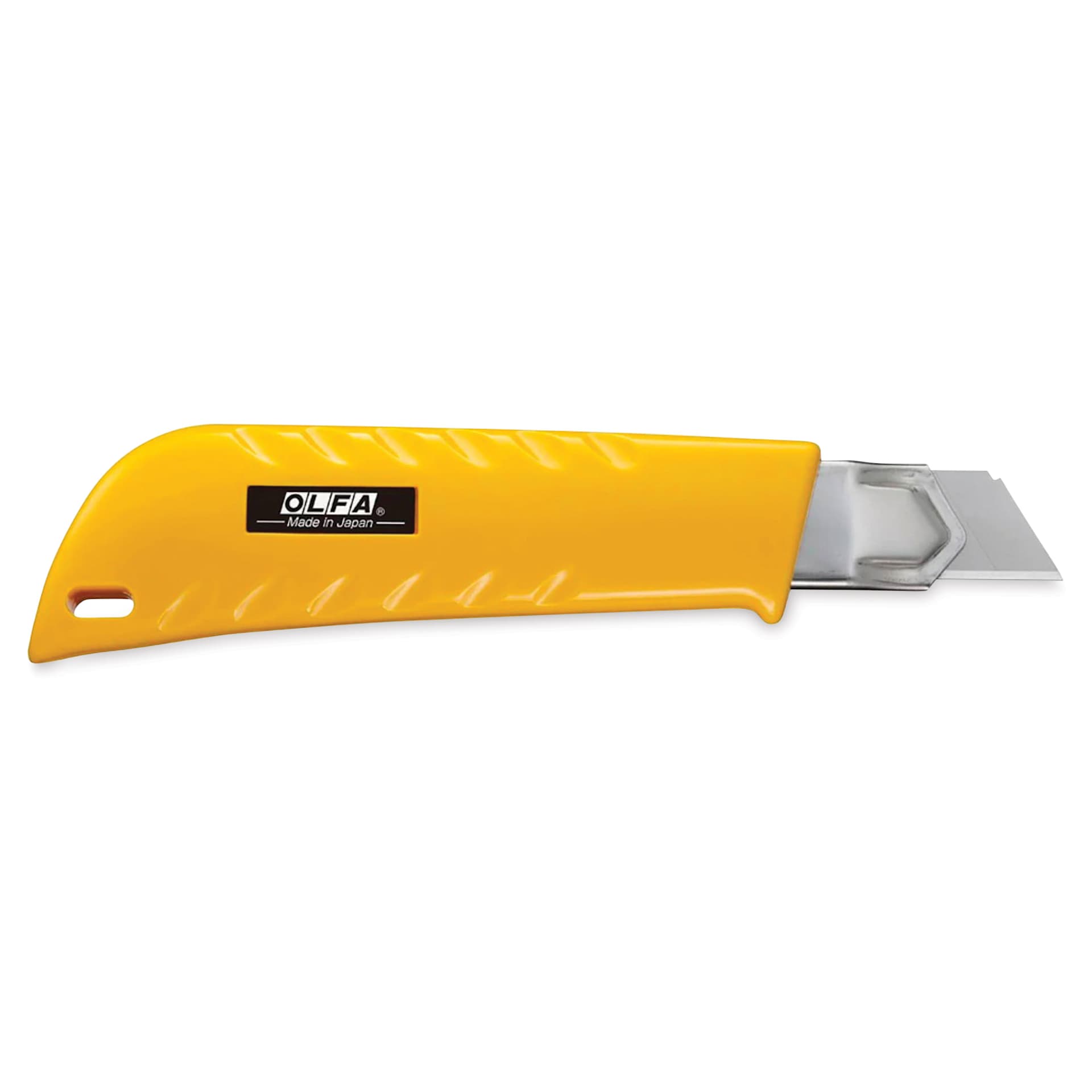 Olfa Ratchet-Lock Utility Knife out of packaging back of knife