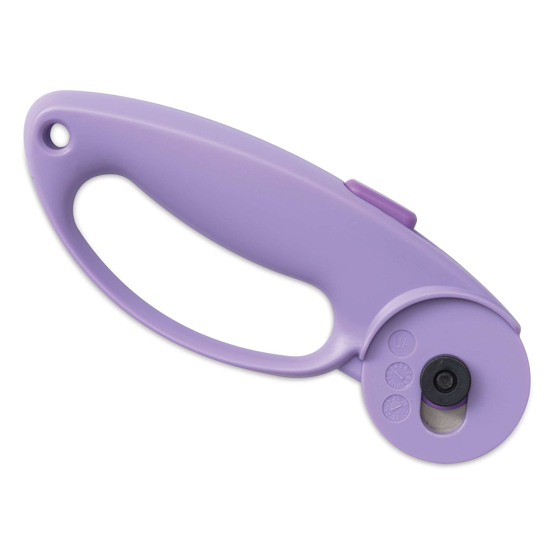 Fiskars Explore Collection Rotary Cutter - Lilac, Curved Loop Handle, 45 mm - not ready to cut