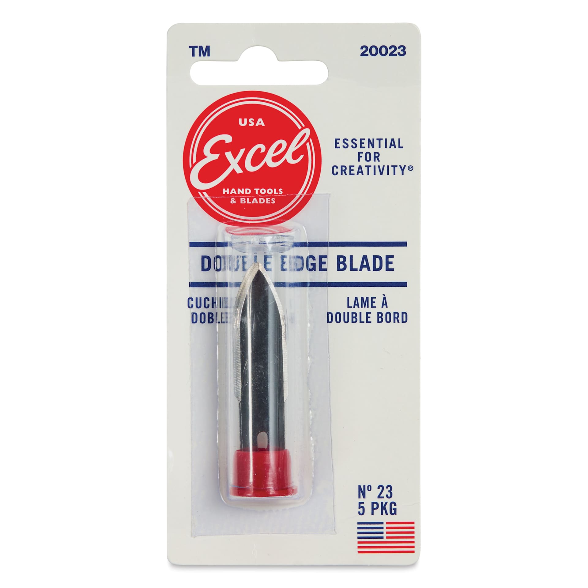 Excel Blades #23 Double Edge Blades - Pkg of 5 - front of packaging