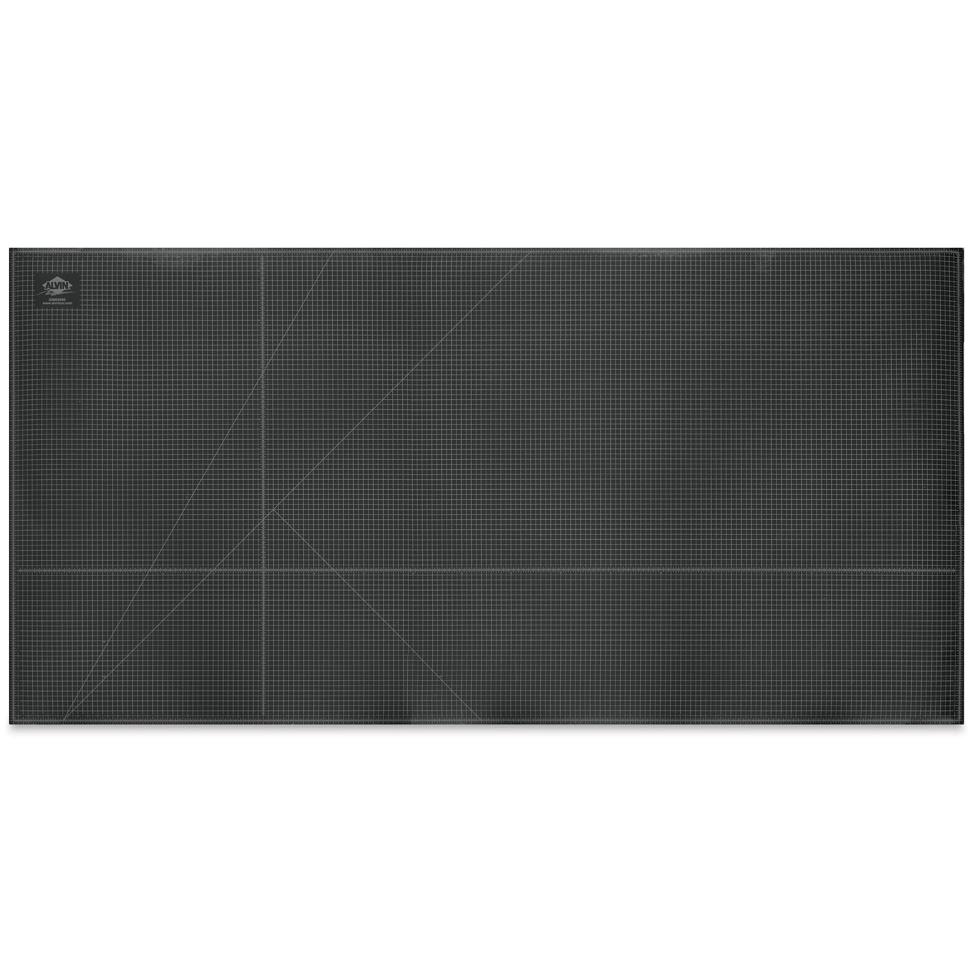 Alvin Cutting Mat - 48" x 96", Green/Black - black