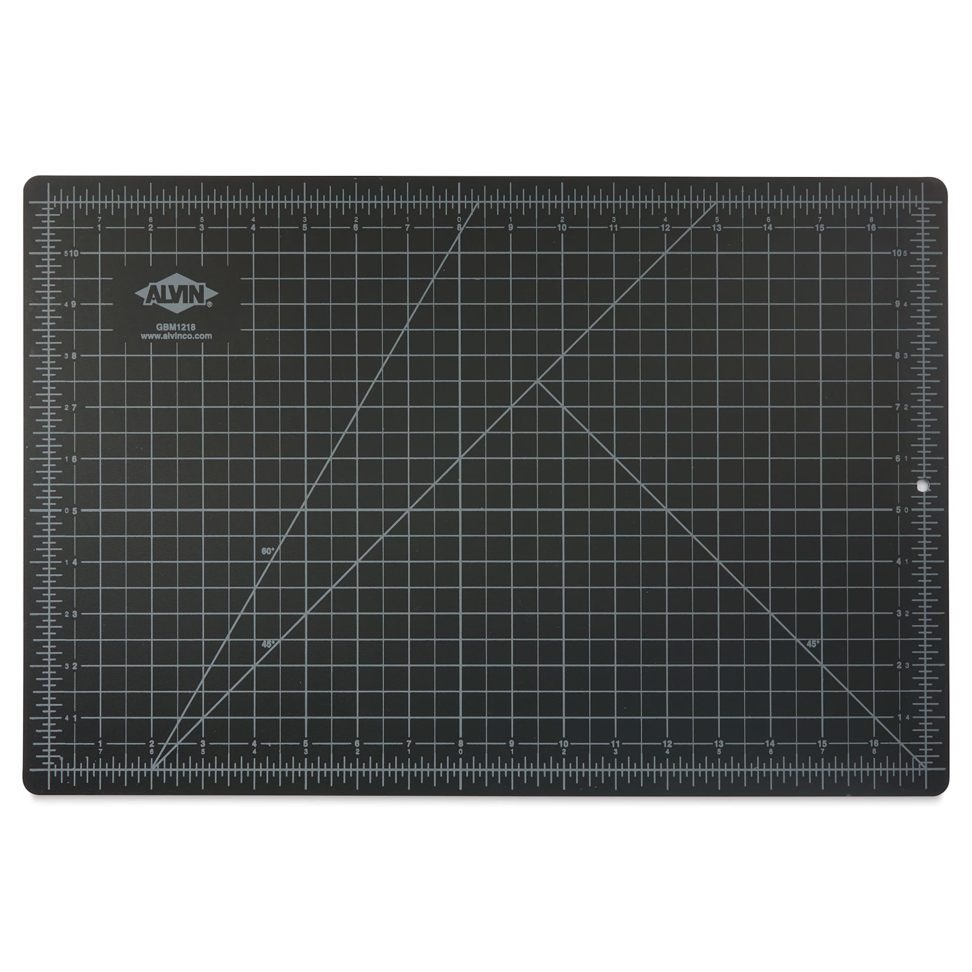 Alvin Cutting Mat - 12" x 18", Green/Black - black side
