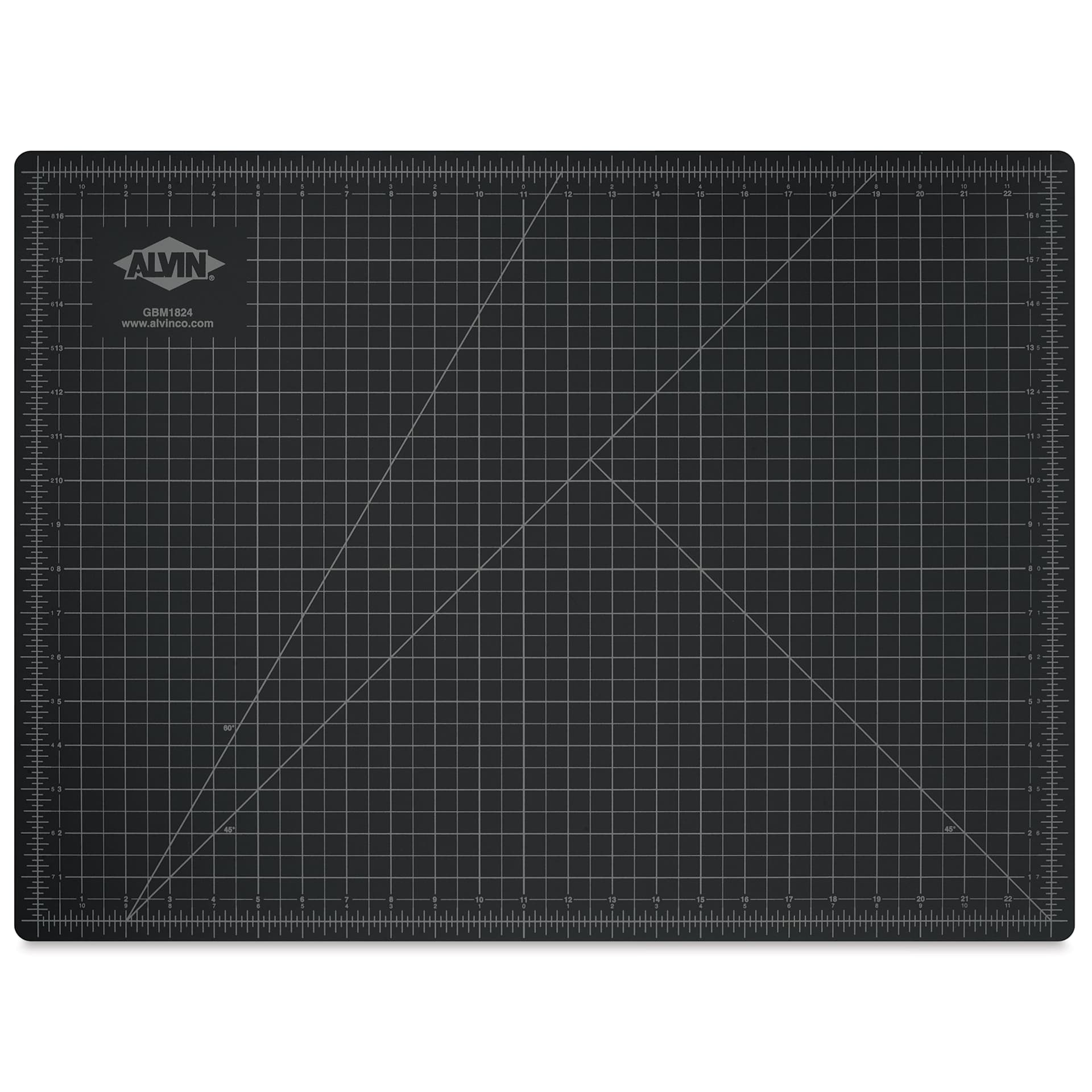 Alvin Cutting Mat - 18" x 24", Green/Black - black side