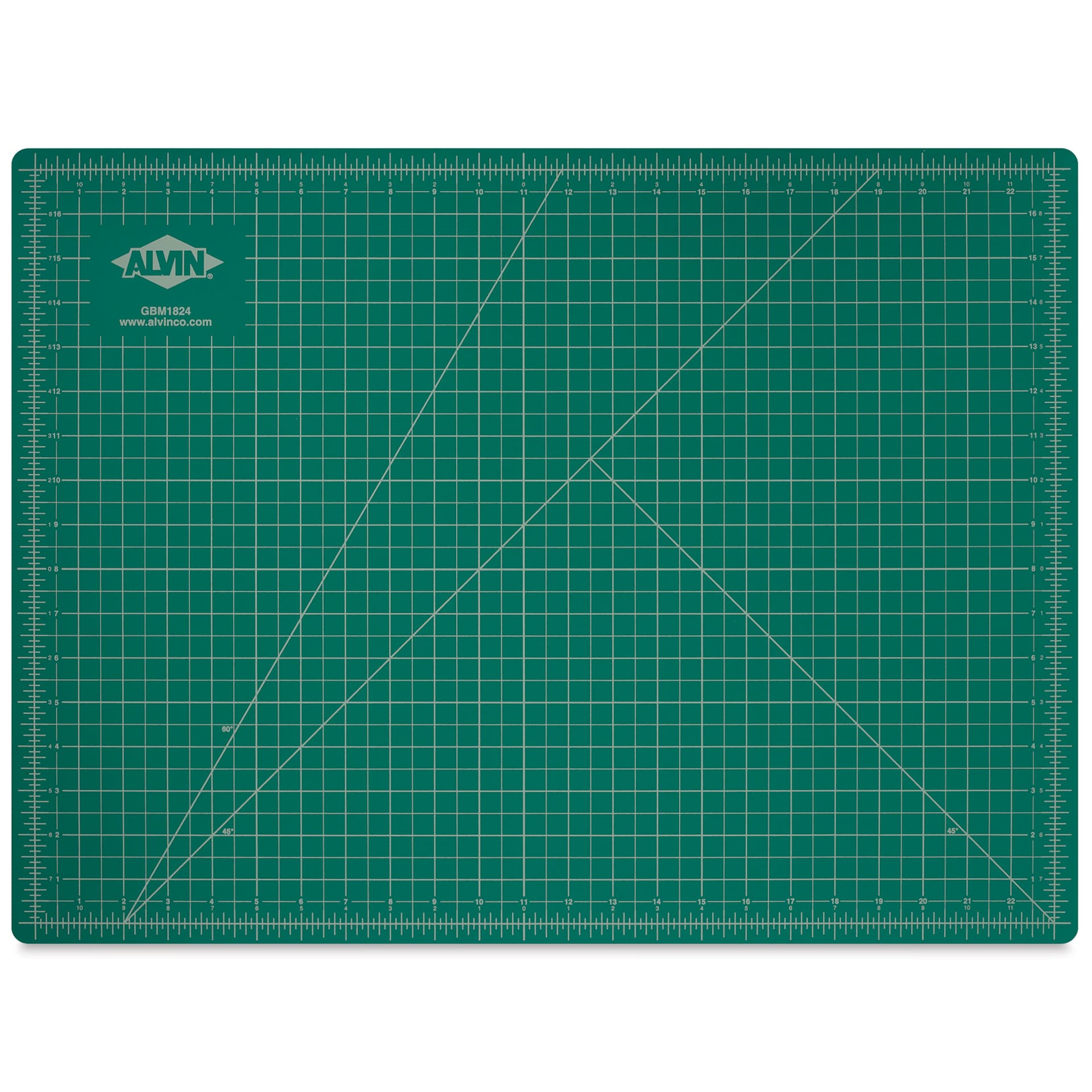 Alvin Cutting Mat - 18" x 24", Green/Black - green side