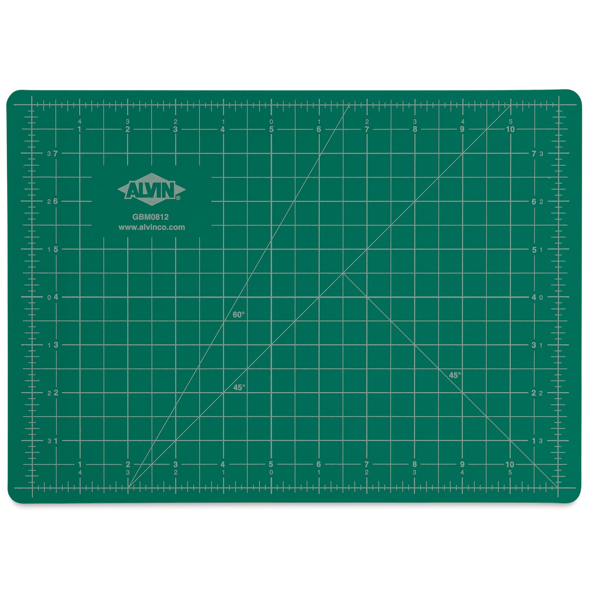 Alvin Cutting Mat - 8 1/2" x 12", Green/Black - green side