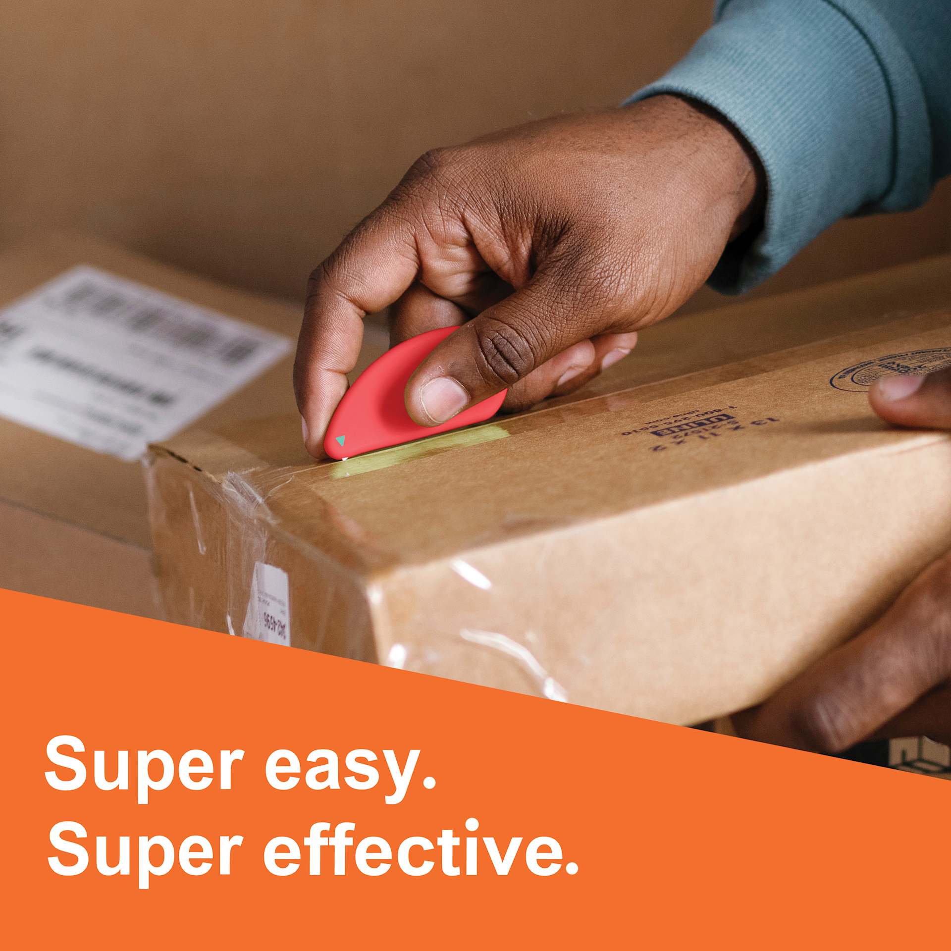Slice Safety Cutter - Orange - super easy and effective