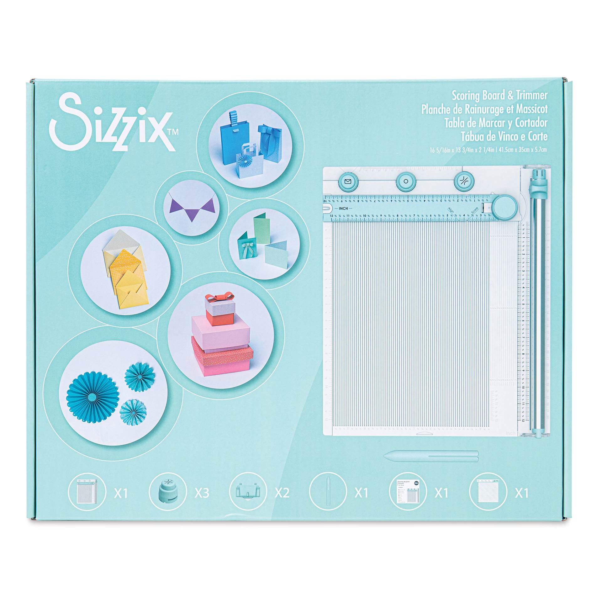 Sizzix Scoring Board & Trimmer front of packaging