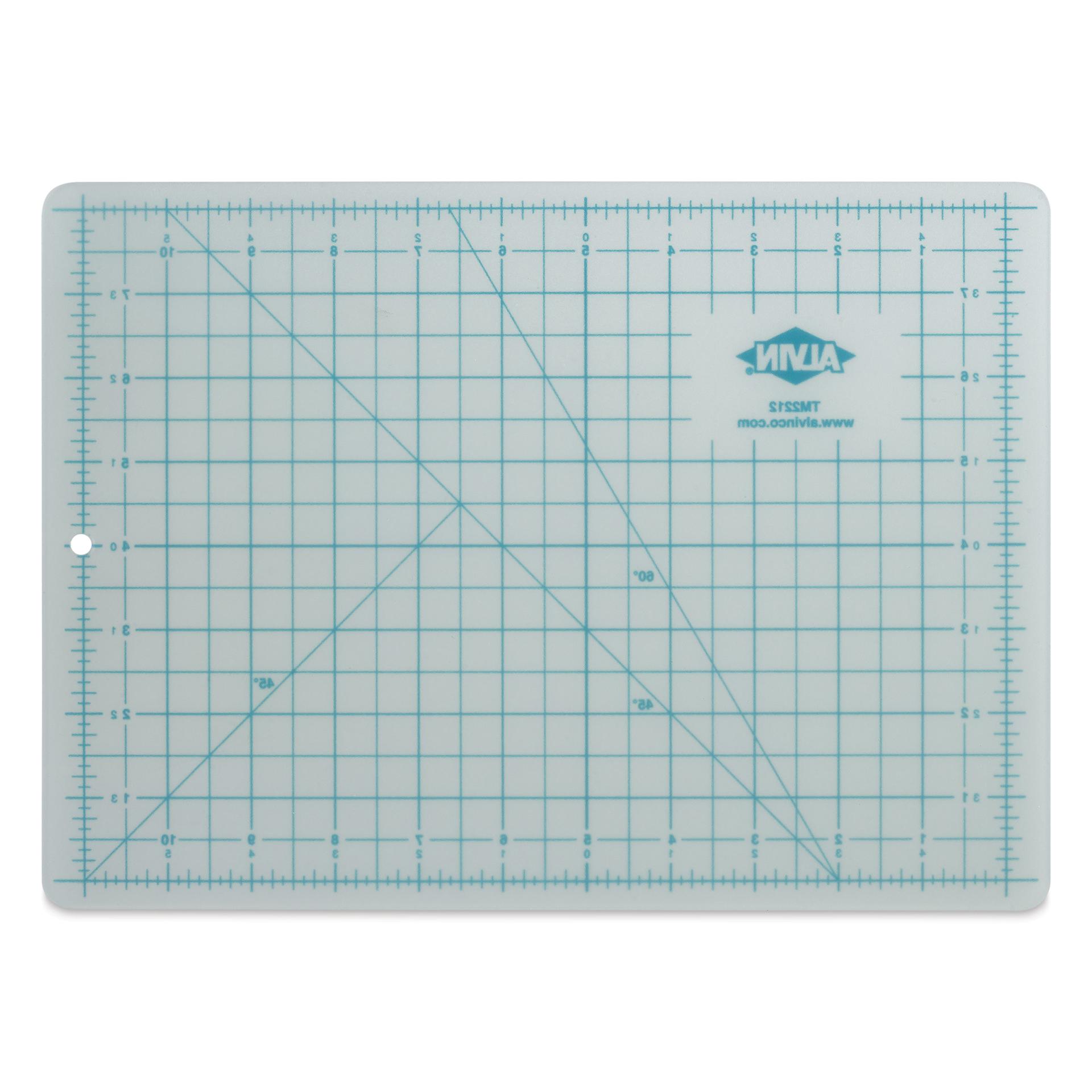 Alvin Cutting Mat - 8 1/2" x 12", Translucent - back