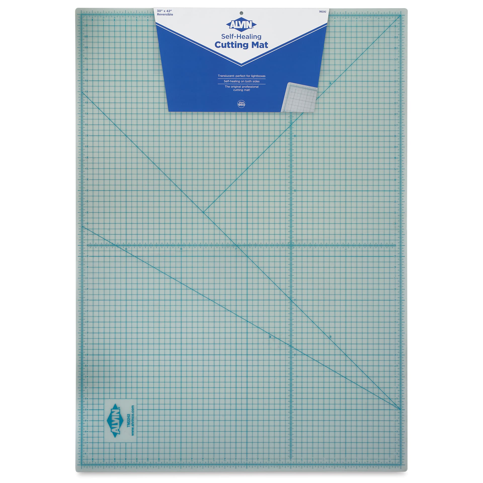Alvin Cutting Mat - 30" x 42", Translucent - front of packaging