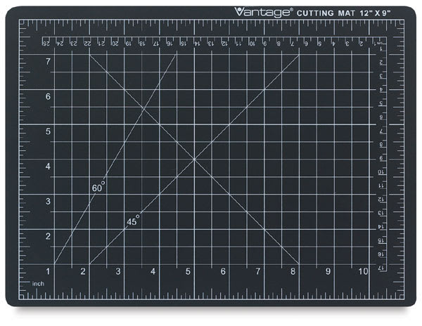 Dahle Self-Healing Cutting Mats - Top view of Black Mat