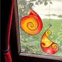 painted silk shapes