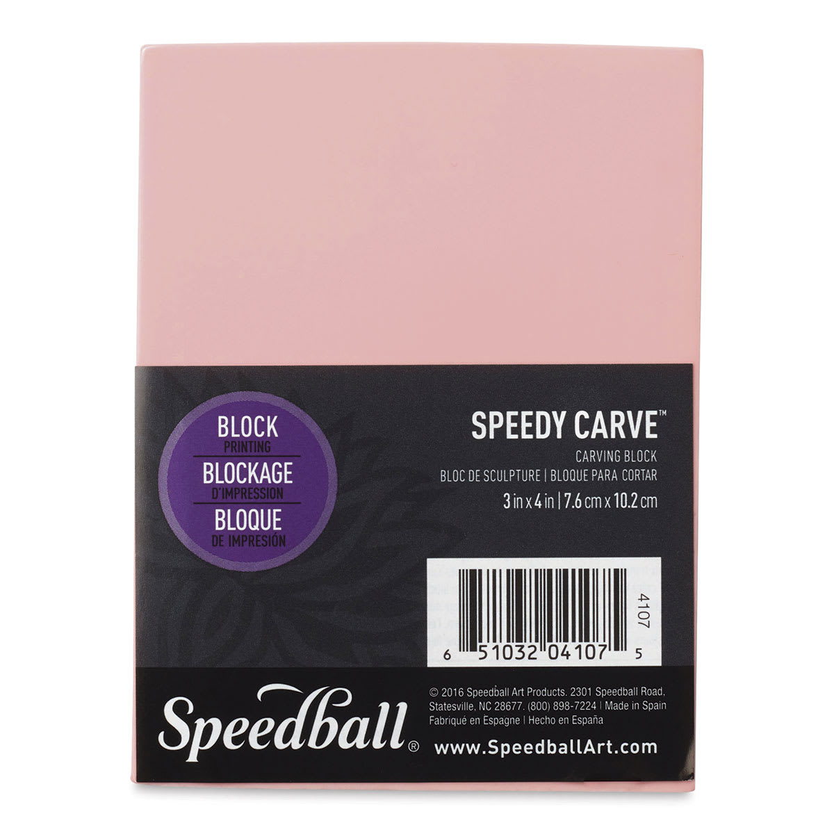 Speedball Speedy Carve Block - 3" x 4" - front of packaging