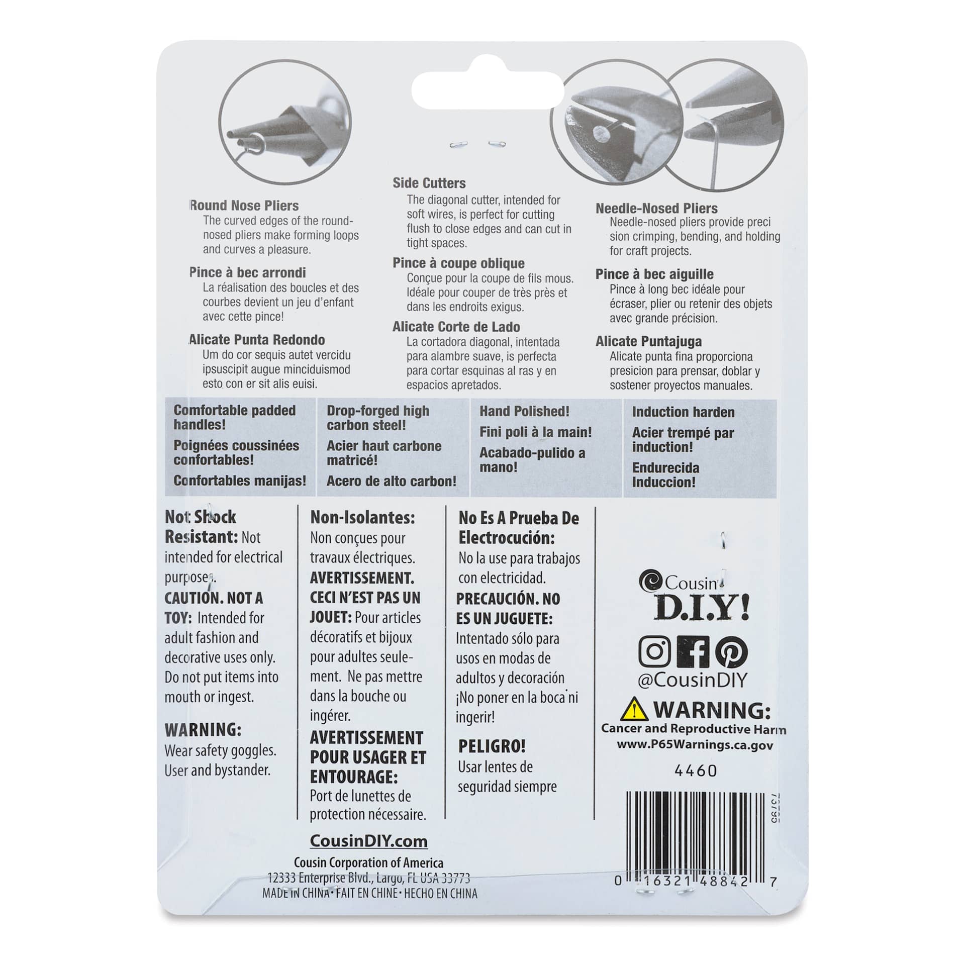 Cousin DIY Tool Basics Tool Kit back of packaging