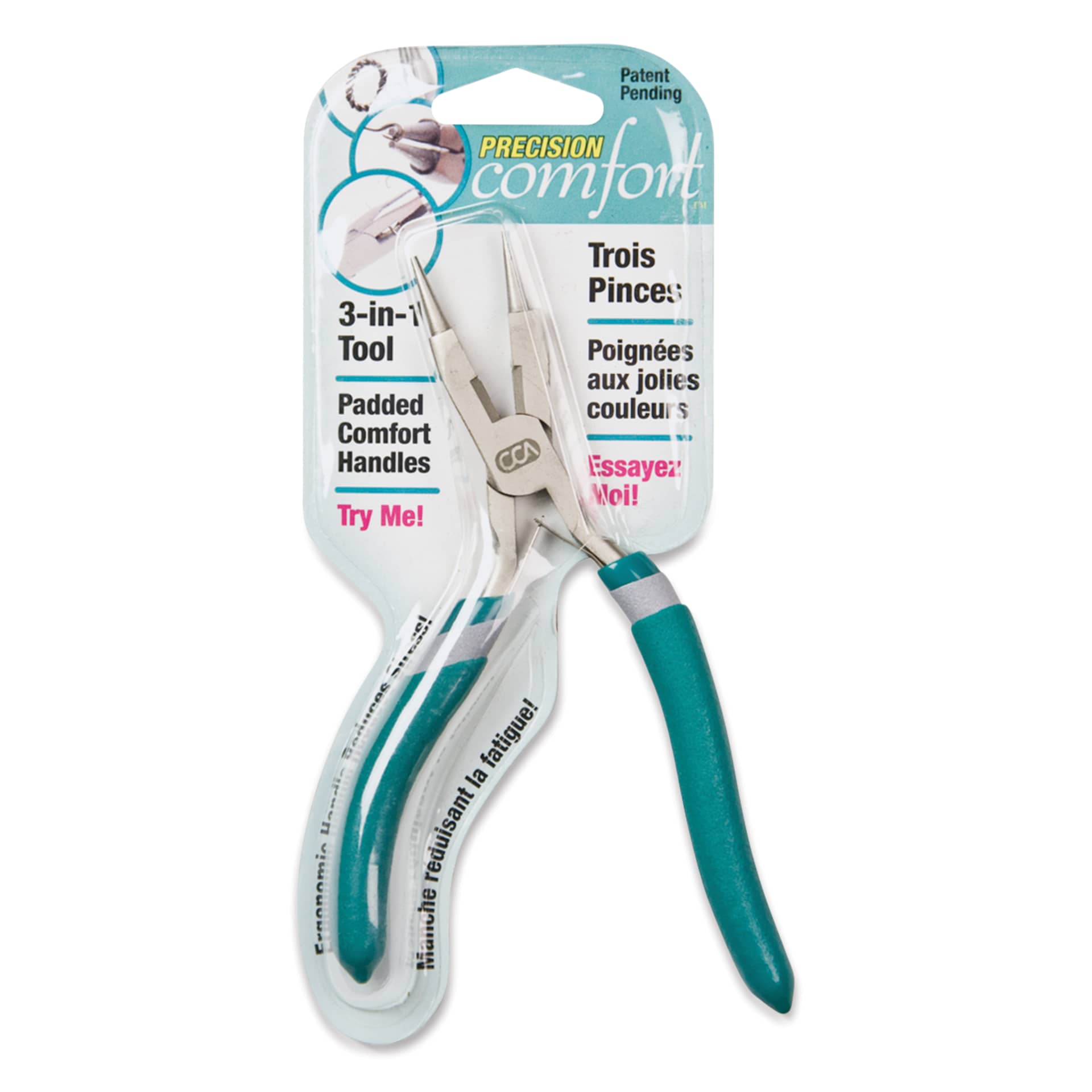 Cousin DIY Precision Comfort 3-in-1 Pliers front of packaging