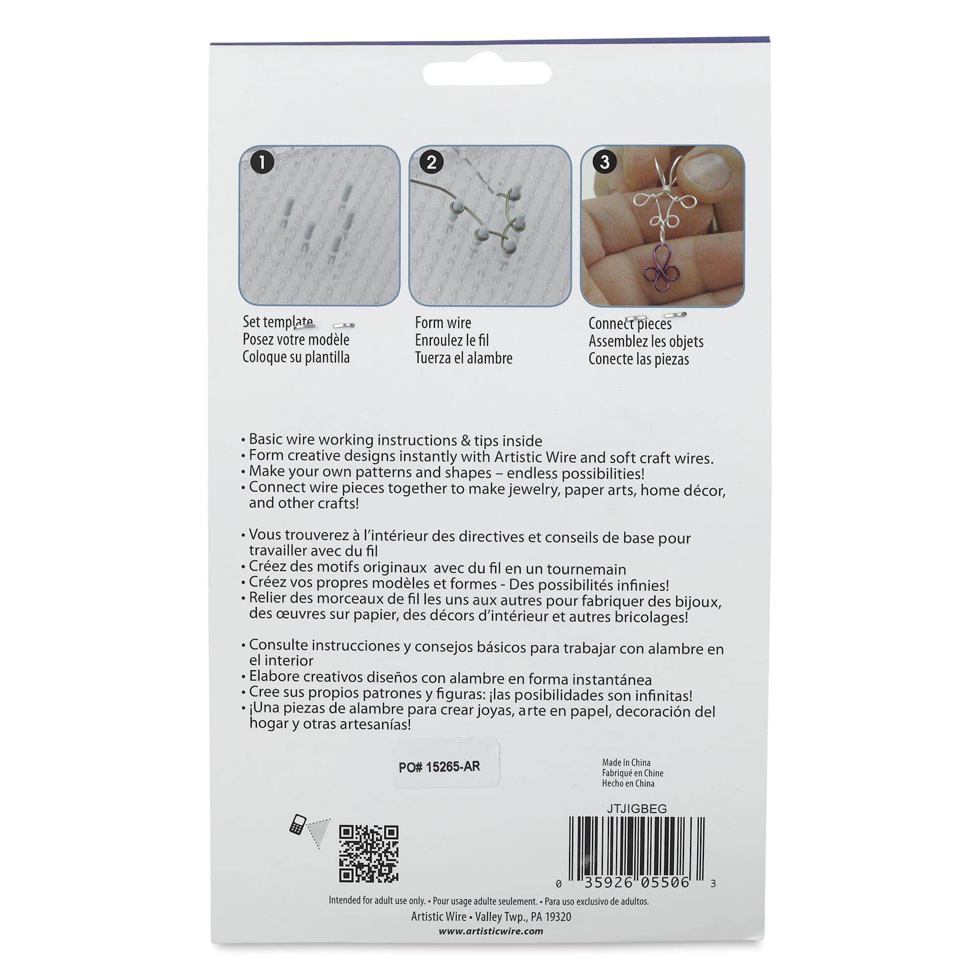 Artistic Wire Thing-A-Ma-Jig - Beginner back of packaging