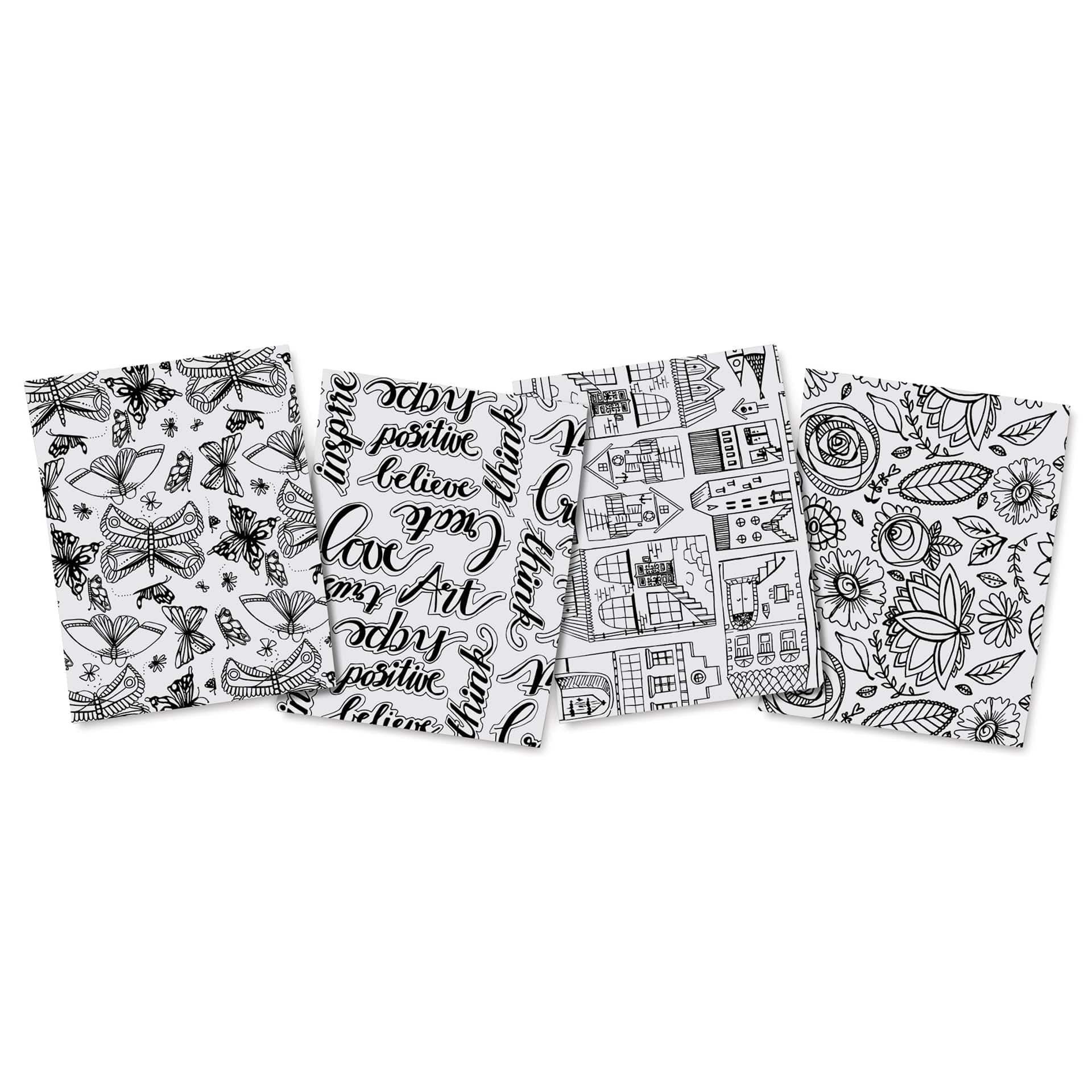 Grafix Artist Series Shrink Film, four sheets laid out created by Art by Marlene