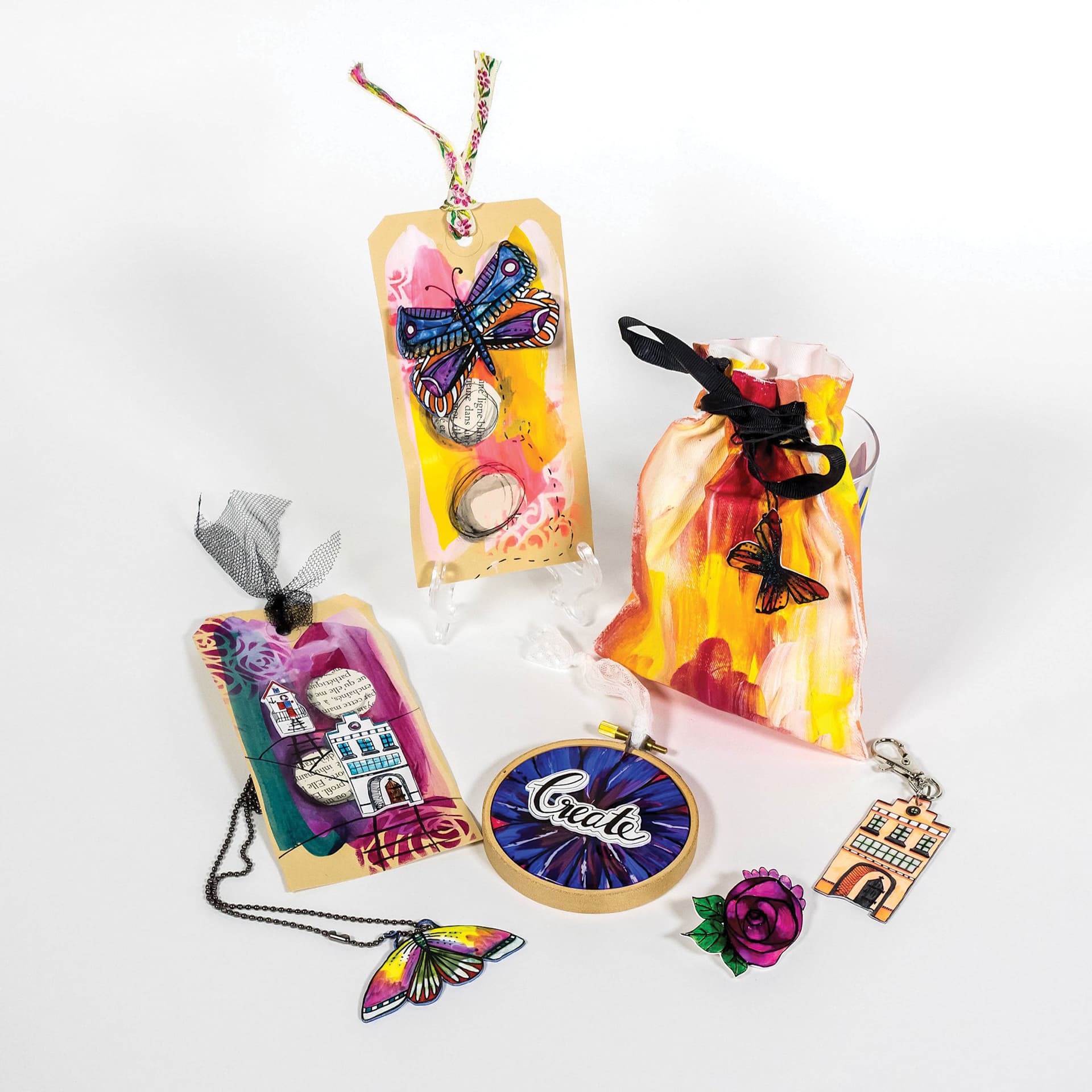 Grafix Artist Series Shrink Film, accessories created with Art by Marlene designs