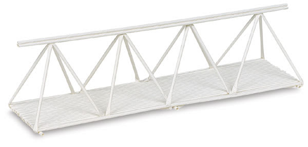 Artstraws Paper Tubes, Pontoon Bridge made from white Artstraws