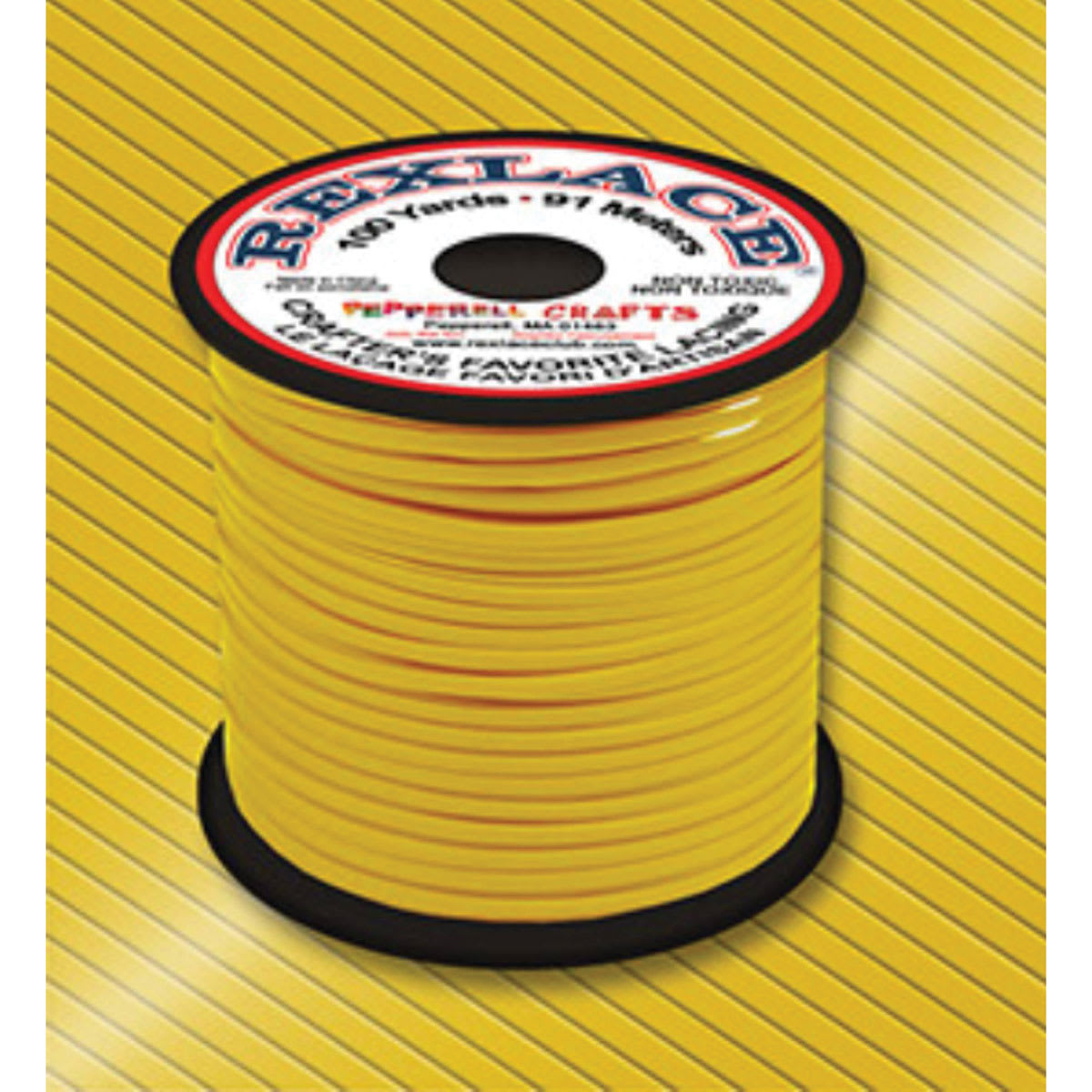 Pepperell Rexlace Plastic Lacing - 100 yards, Goldenrod
