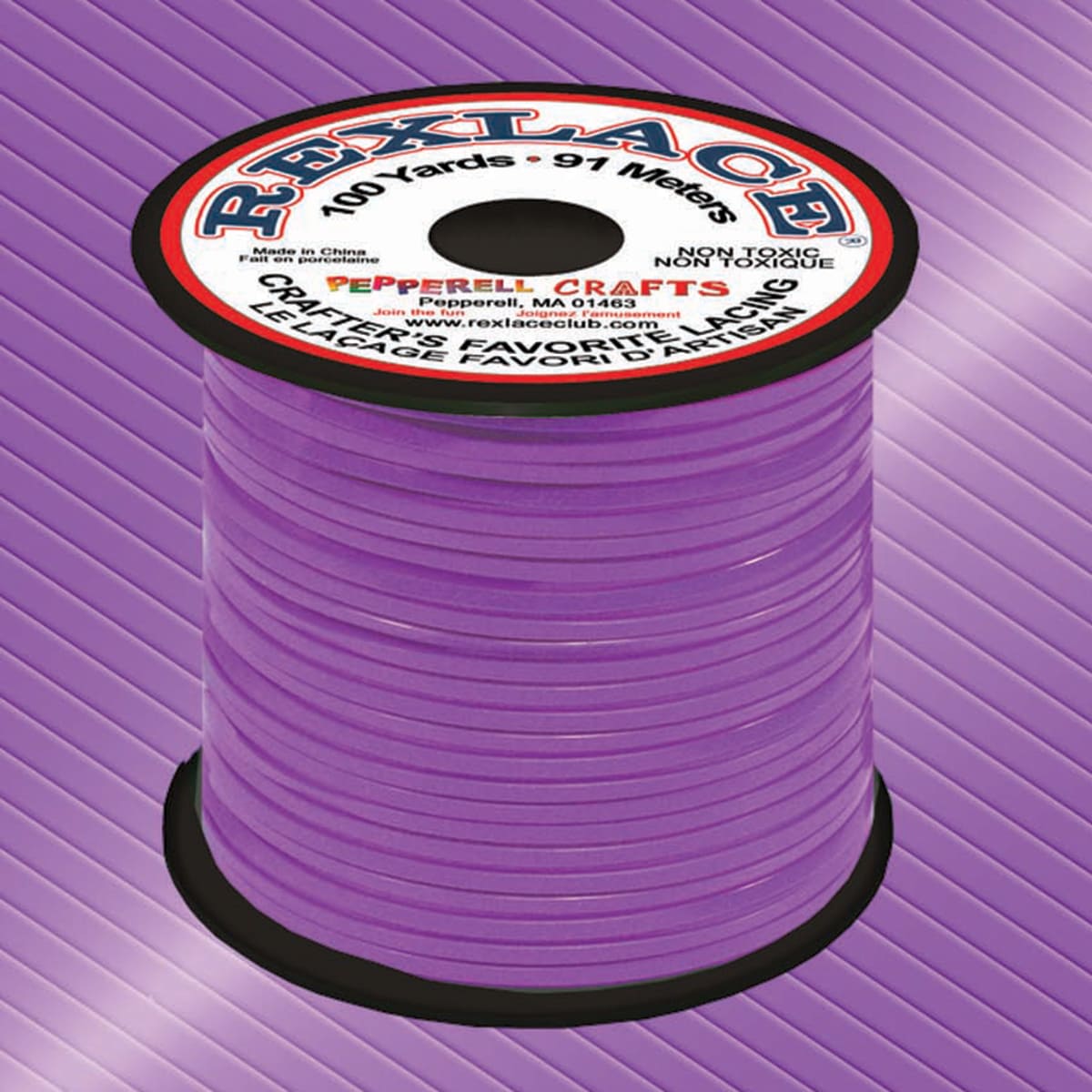 Rexlace - 100 yards, Neon Purple
