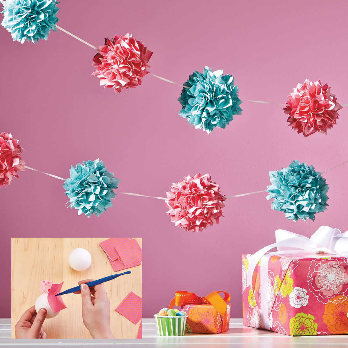 FloraCraft CraftFōM Blocks and Shapes - 2.5" diameter, Ball, Pkg of 6 - finished examples