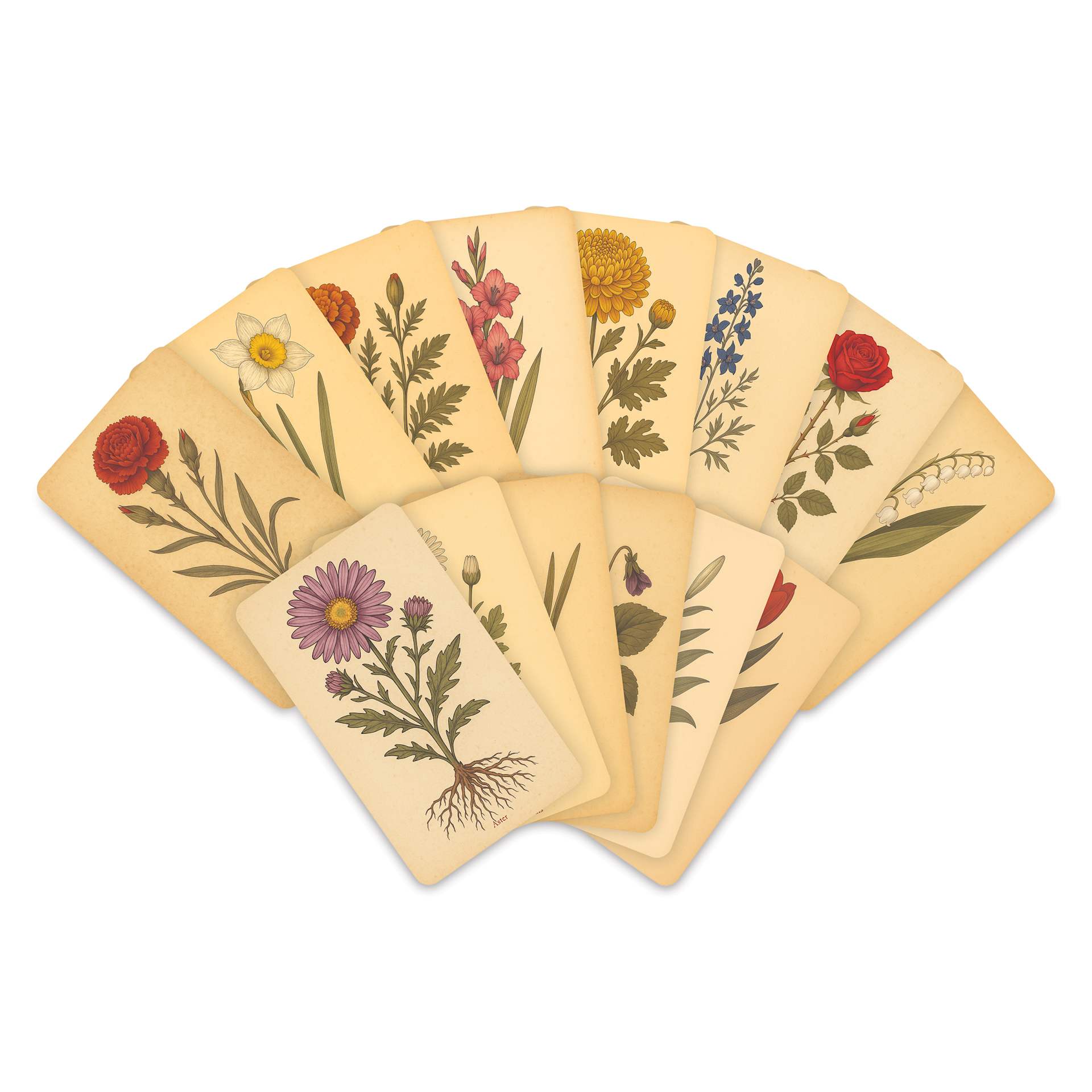 Roylco Rubbing Plates - Botanical Flowers, 6-1/4" x 10-3/4", Set of 14