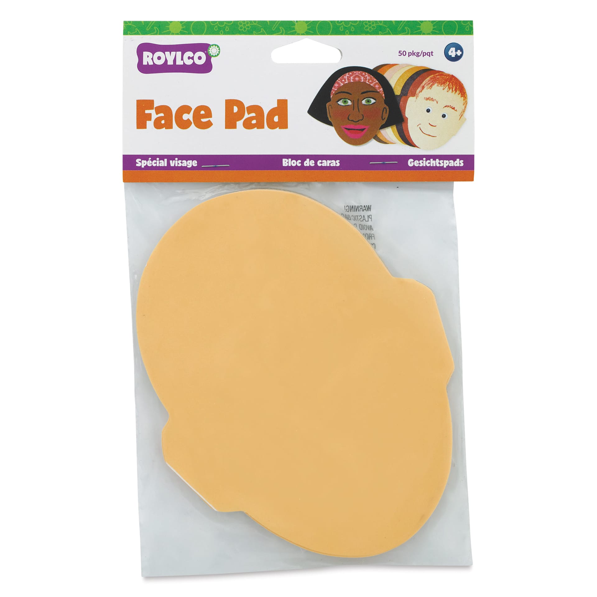 Roylco Face Pad, front of the packaging