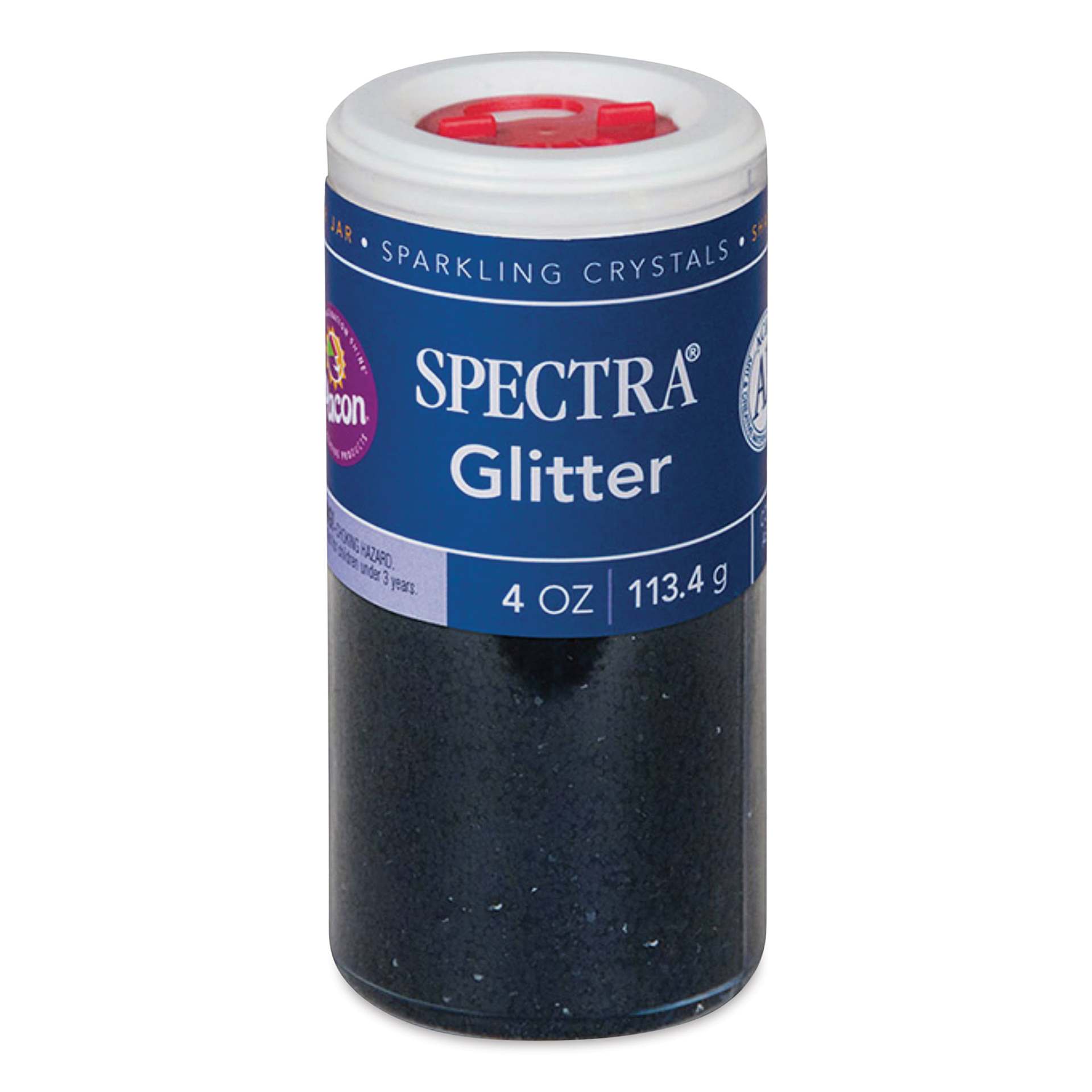 Spectra Sparkling Crystals Glitter - 4 oz, Black