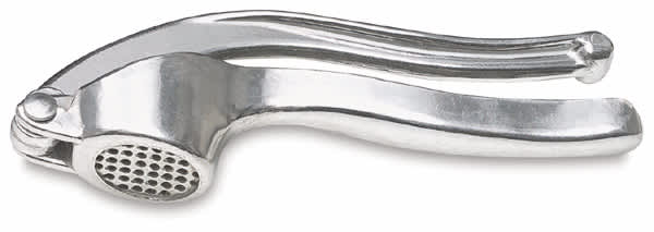 Garlic Press for Clay - Side view of closed Press