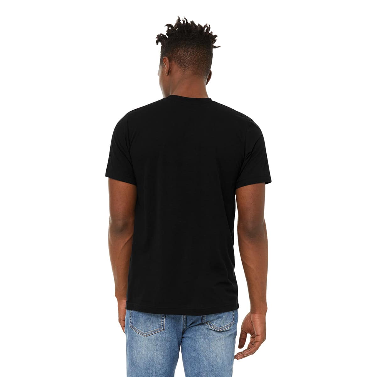 Bella Canvas Unisex T-shirt - Black, X-Small - back