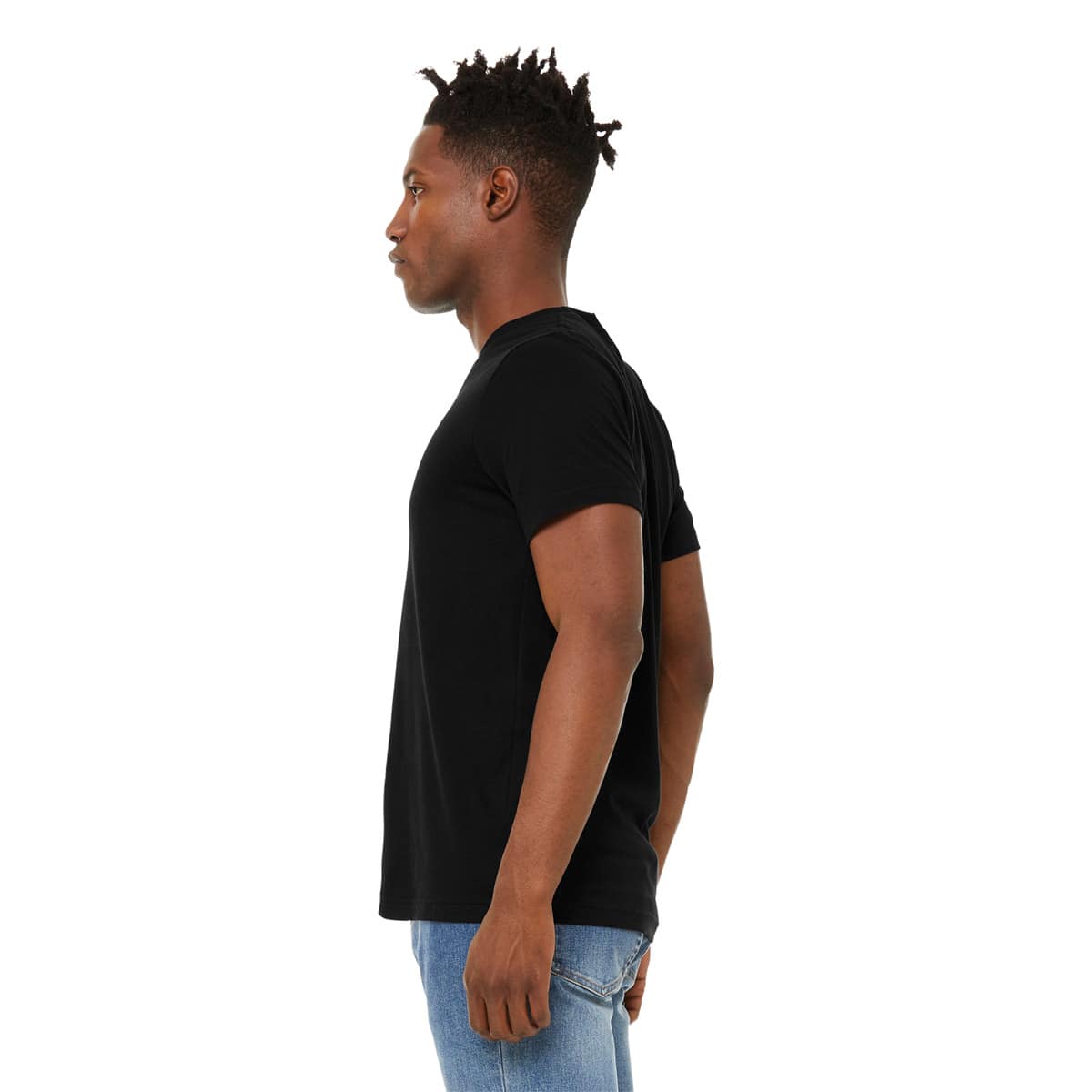 Bella Canvas Unisex T-shirt - Black, X-Small - side