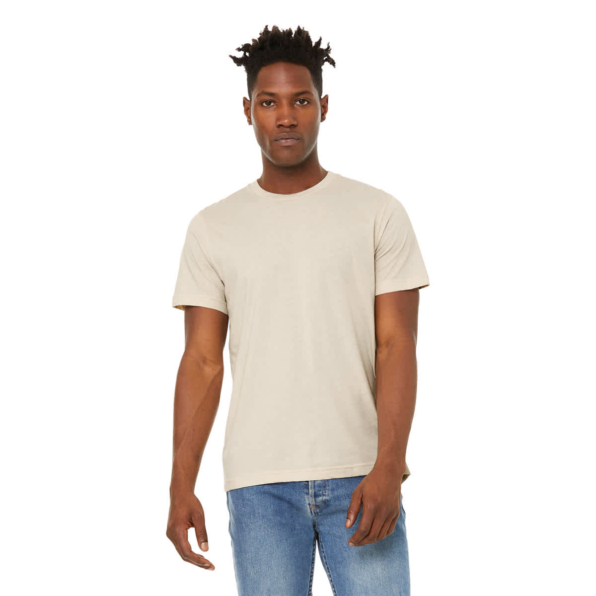 Bella Canvas Unisex T-shirt - Dust Heather, X-Small - front