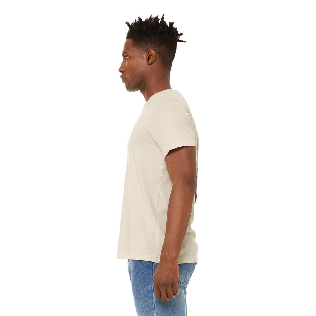 Bella Canvas Unisex T-shirt - Dust Heather, X-Small - side