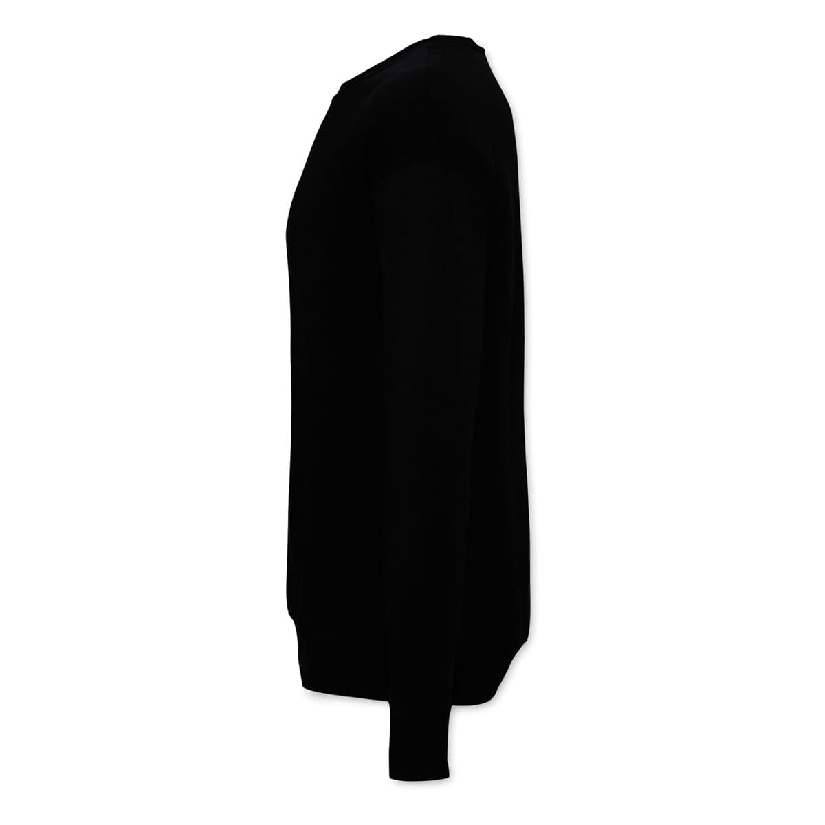 Bella + Canvas Unisex Sponge Fleece Drop Shoulder Sweatshirt - Black, X-Small - side