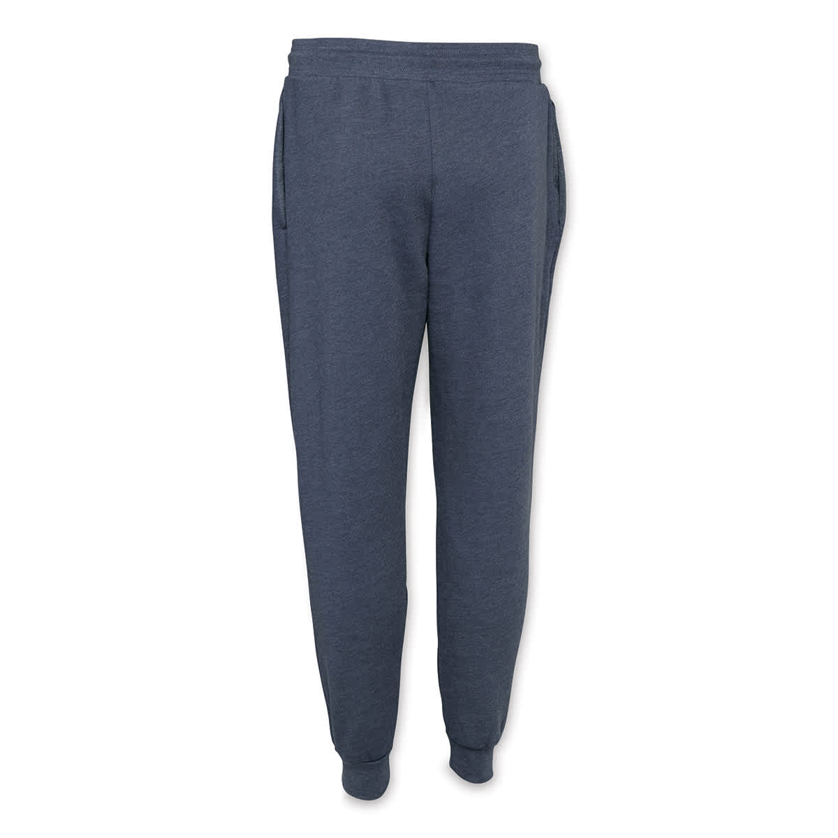 Bella Canvas Unisex Jogger Sweatpants - Navy Heather, X-Small - back