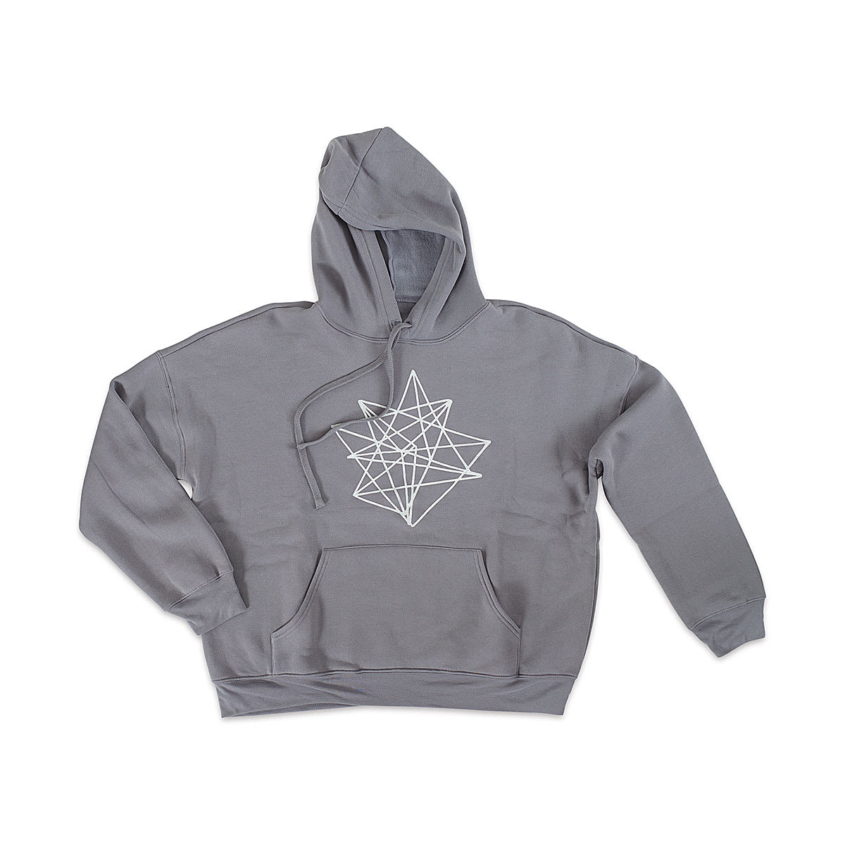 Bella + Canvas Unisex Hoodie Pullover - Storm, Large - finished sweatshirt