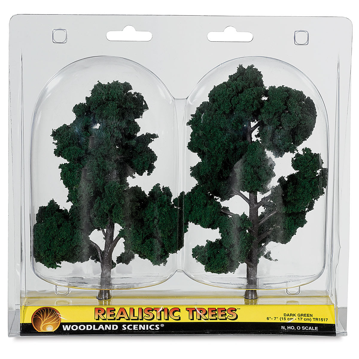 Woodland Scenics Model Scenery - Front view of 2 6"-7" Trees in package