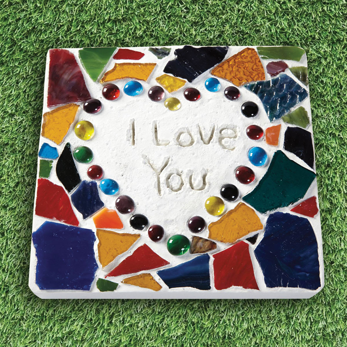 Diamond Tech Stepping Stone Mold - Sample Artwork, Square
