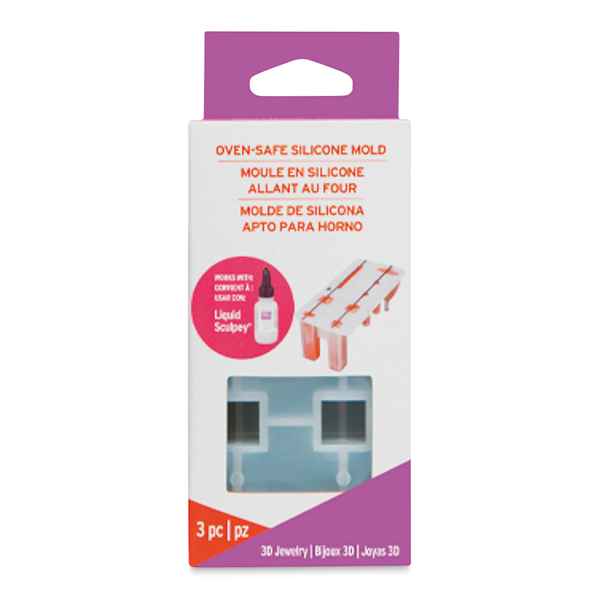 Sculpey Oven Safe 3D Jewelry Mold (front of package)