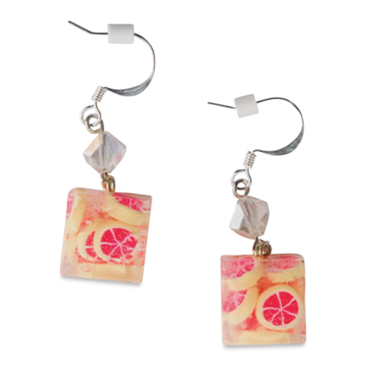 Sculpey Oven Safe 3D Jewelry Mold (square earrings made with mold)