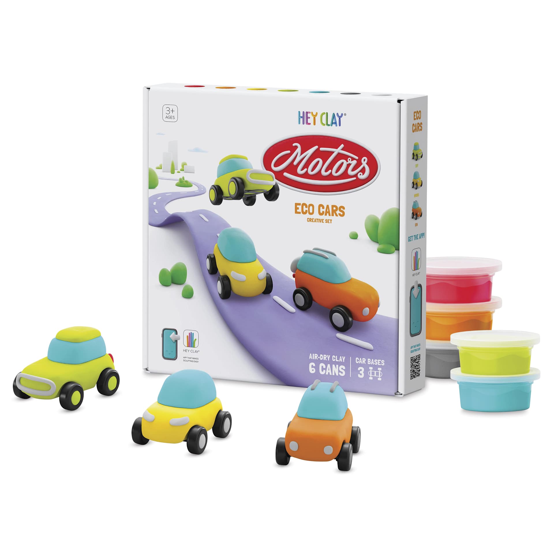 Fat Brain Toys Hey Clay Kit - Eco Cars